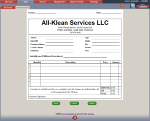 Create and print invoices